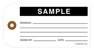 Picture of White Sample Tag (1000/Box)