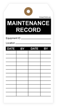 Picture of Custom Inspection Record Tag (1000/Box)