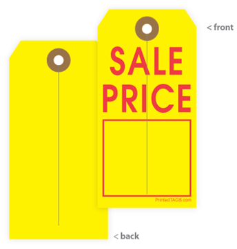 Pricing Tag  Printed Tags