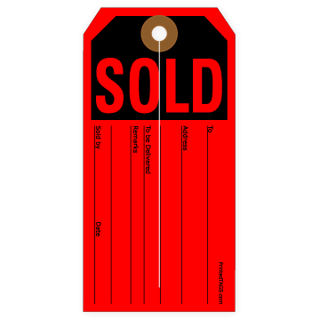  Sale Price Tags (Red/White) Case of 1000, 70876 : Office  Products