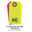 Picture of 5.25 X 2.625 in. (Size #6), Blank Fluorescent Tags