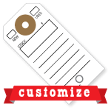 White  custom key tag