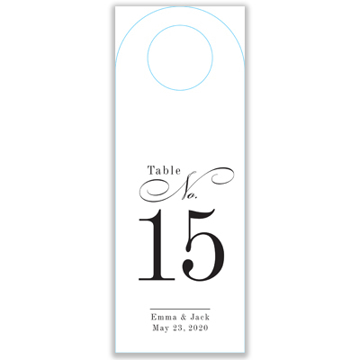 Picture of Wine Tag 1-Color Custom Printing One Side