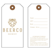 Picture of Growler Tag 1-Color Custom Printing Two Sides